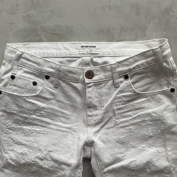 One x One Teaspoon Freebird White Beauty Jeans - Picture 4 of 6